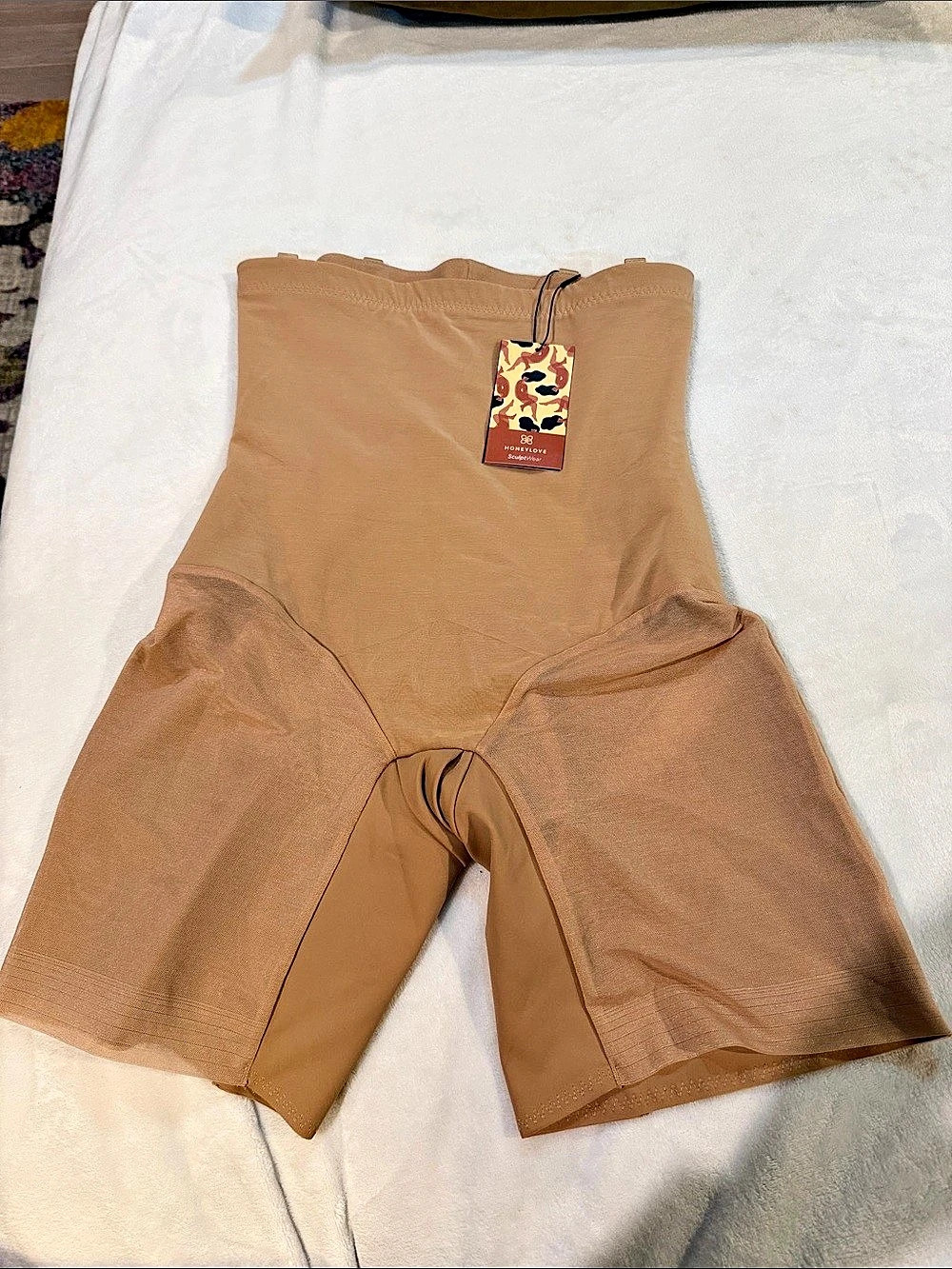 Honeylove SuperPower Short Shapewear Short in Brown Size Large NWT